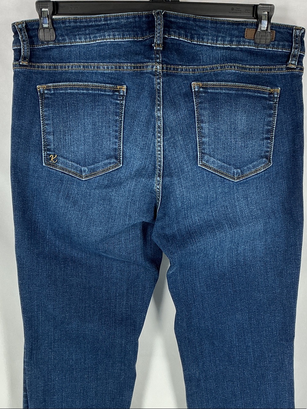 Kut from the Kloth Baby Bootcut Jeans 14S Dark Wash High Rise Stretch Denim Slim - Picture 3 of 16